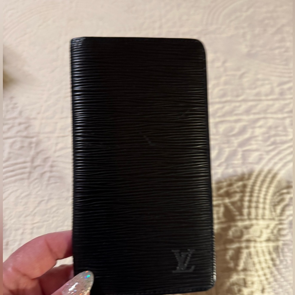 Louis Vuitton Black Epi Leather Card Holder